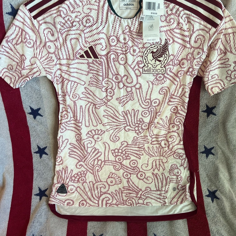 Adidas Mexico Soccer Jersey - White and Red